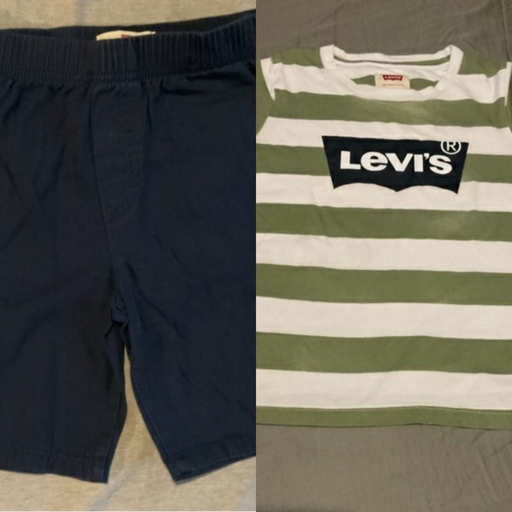 Levi’s Set  Shirt & Shorts in Boys Size 7 like New!!!